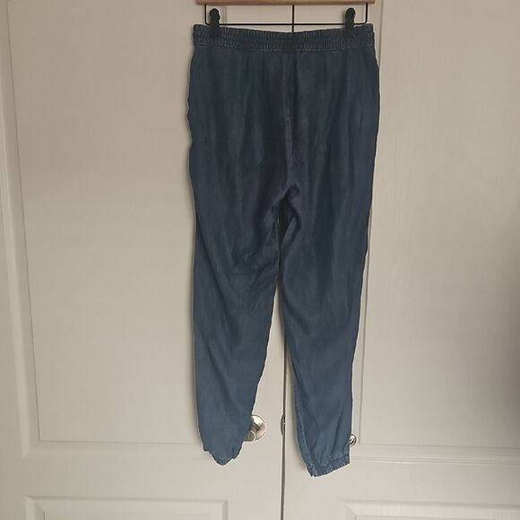 Blue Ankle Cropped Casual Pants - Picture 5 of 16